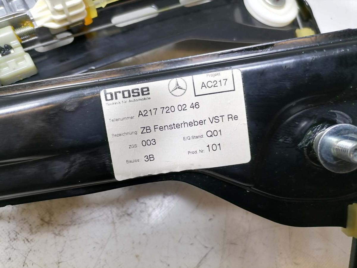 Mercedes S Klasse Coupe C217 original Fensterheber vorn rechts Bj.2017